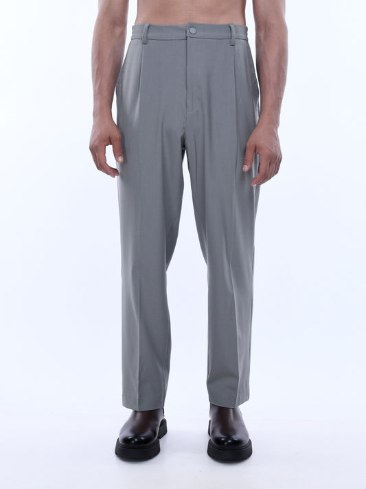 Soft Handle Relaxed Light Grey Trousers