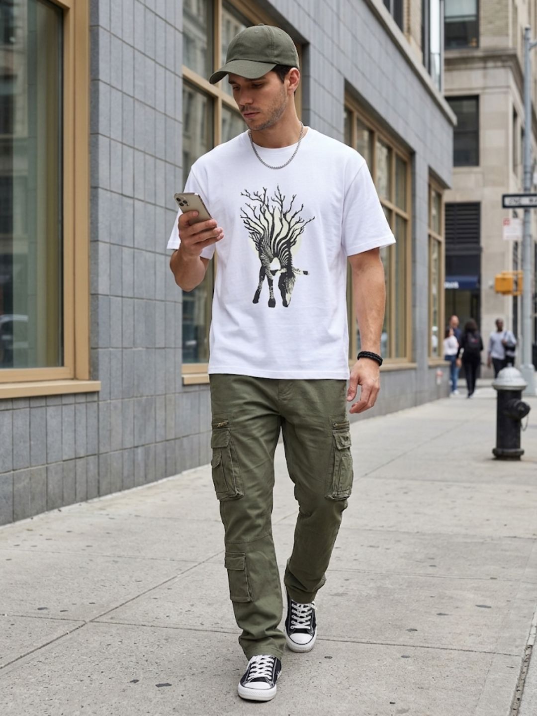 White Oversized Bio Wash Terry