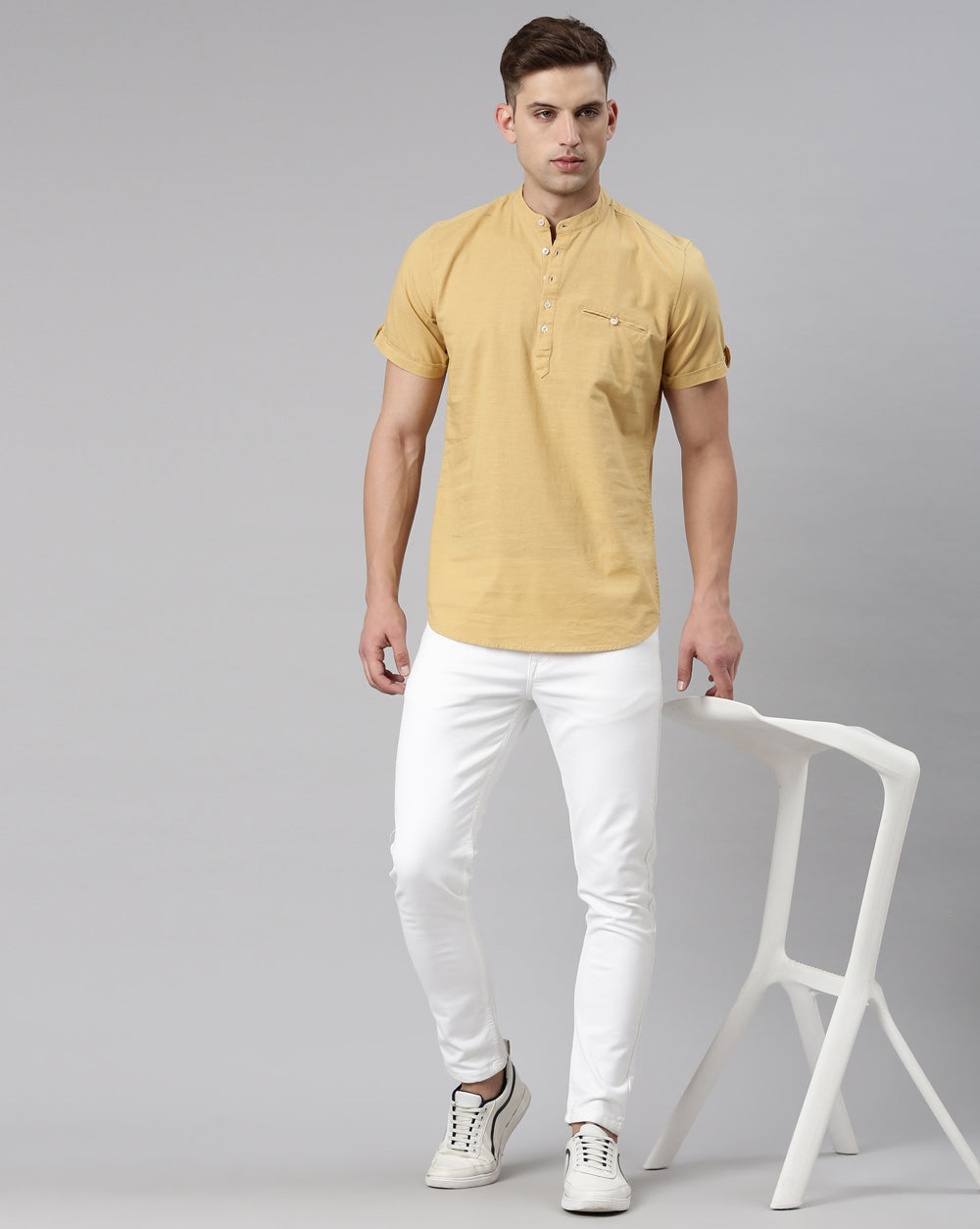 Classic Kurta Light Yellow