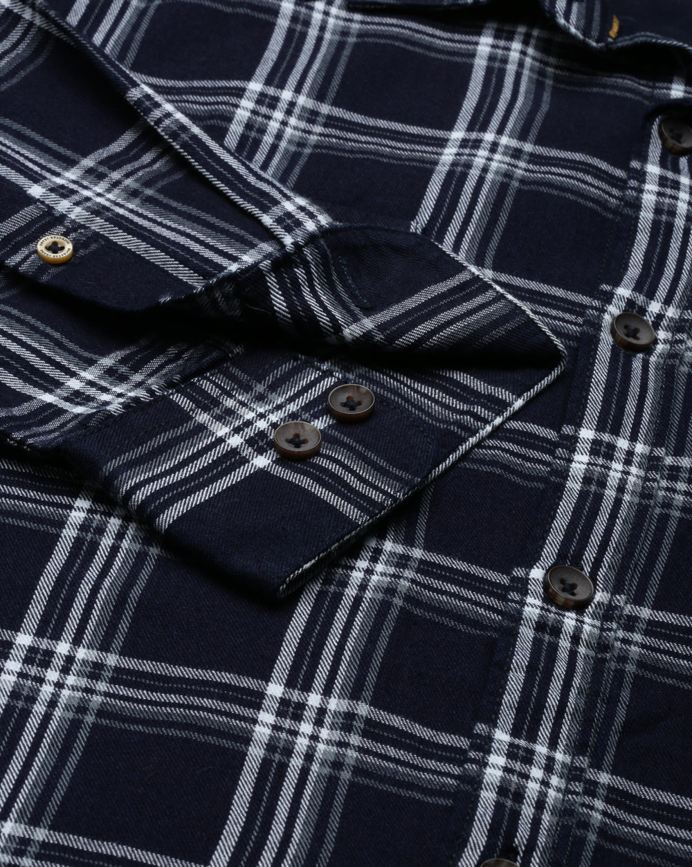 Swing Dark Blue Checkered Shirt