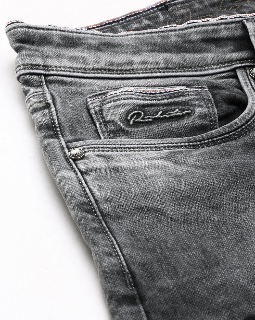Distressed Grey Denim