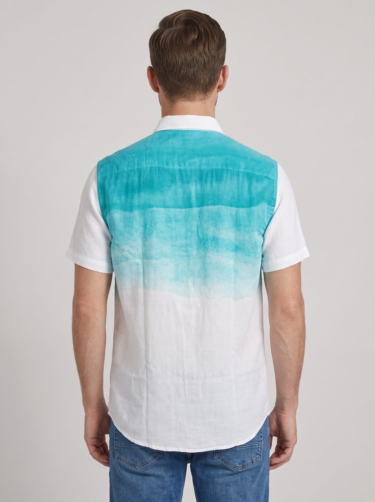 Turquoise Ombre Resort Shirt
