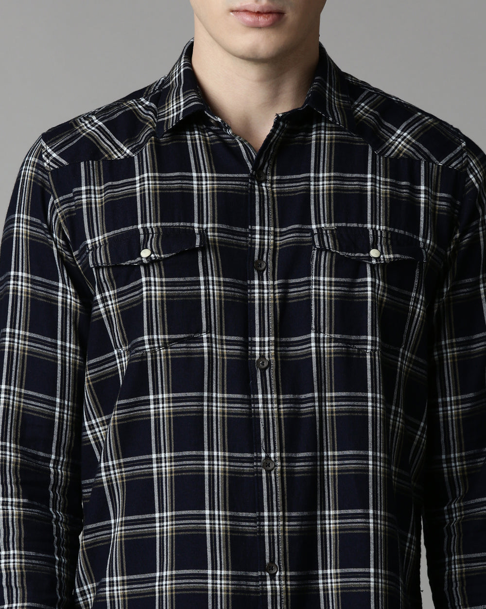 Swing Indigo Checkered Shirt