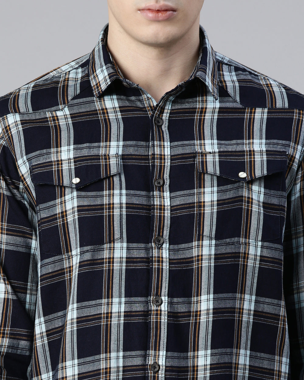 Swing Indigo Check Shirt