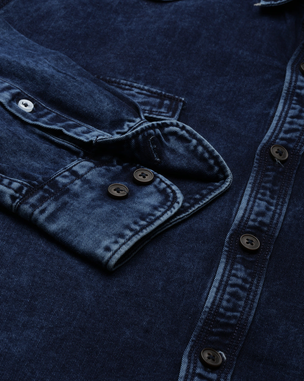 Denim Indigo Double Pocket Shirt
