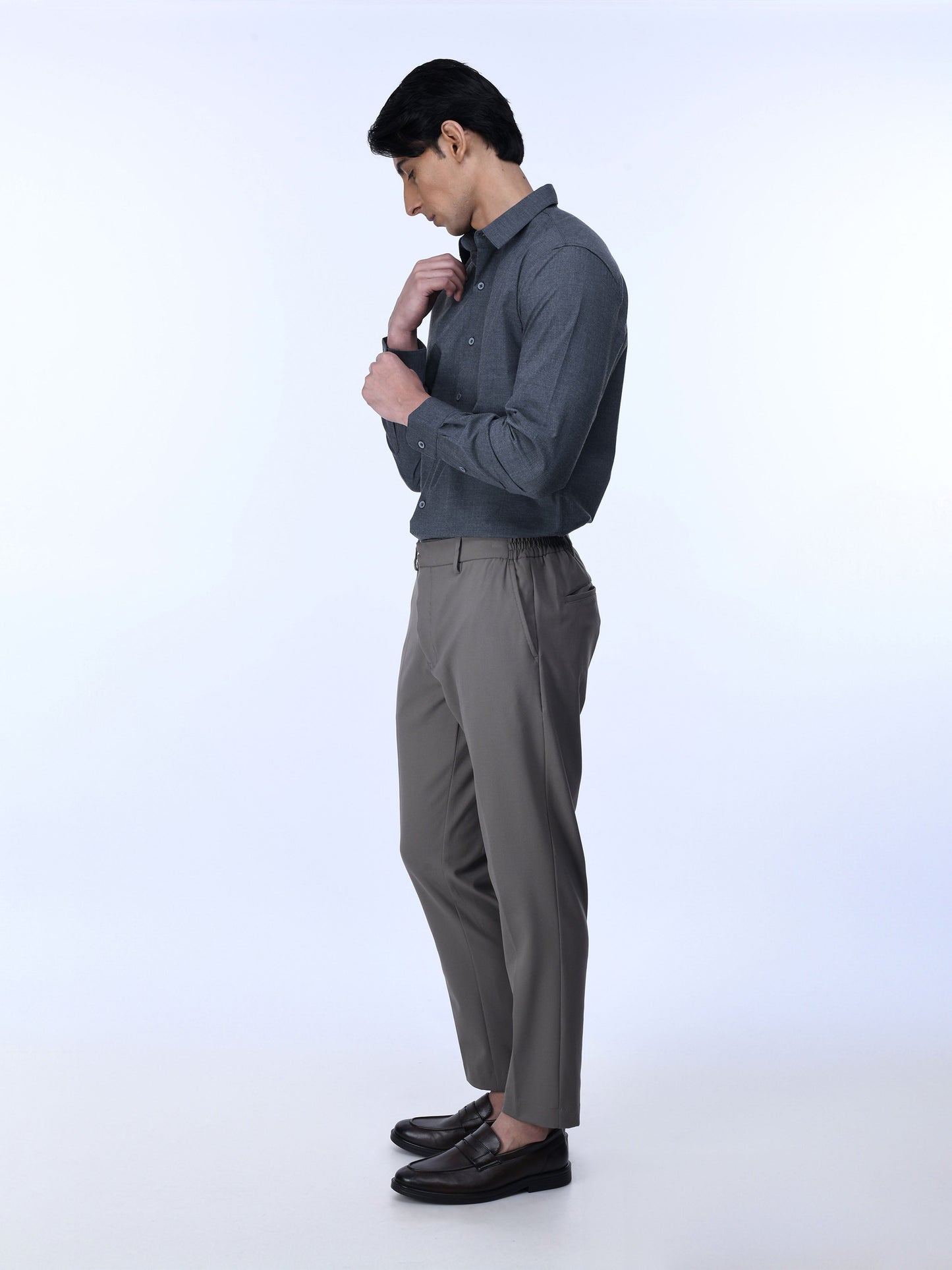 Soft Miracle Beige Tailored Trousers