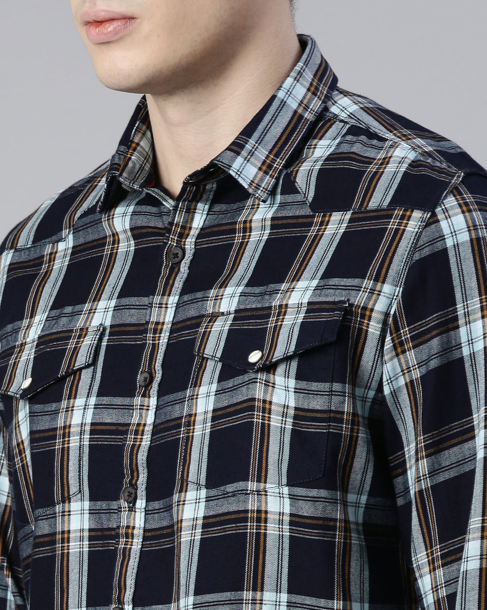 Swing Indigo Check Shirt