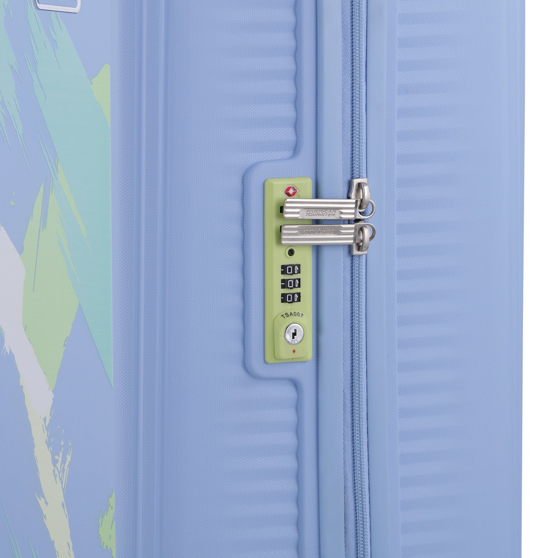 American Tourister Hard Case Trolley Sky Blue
