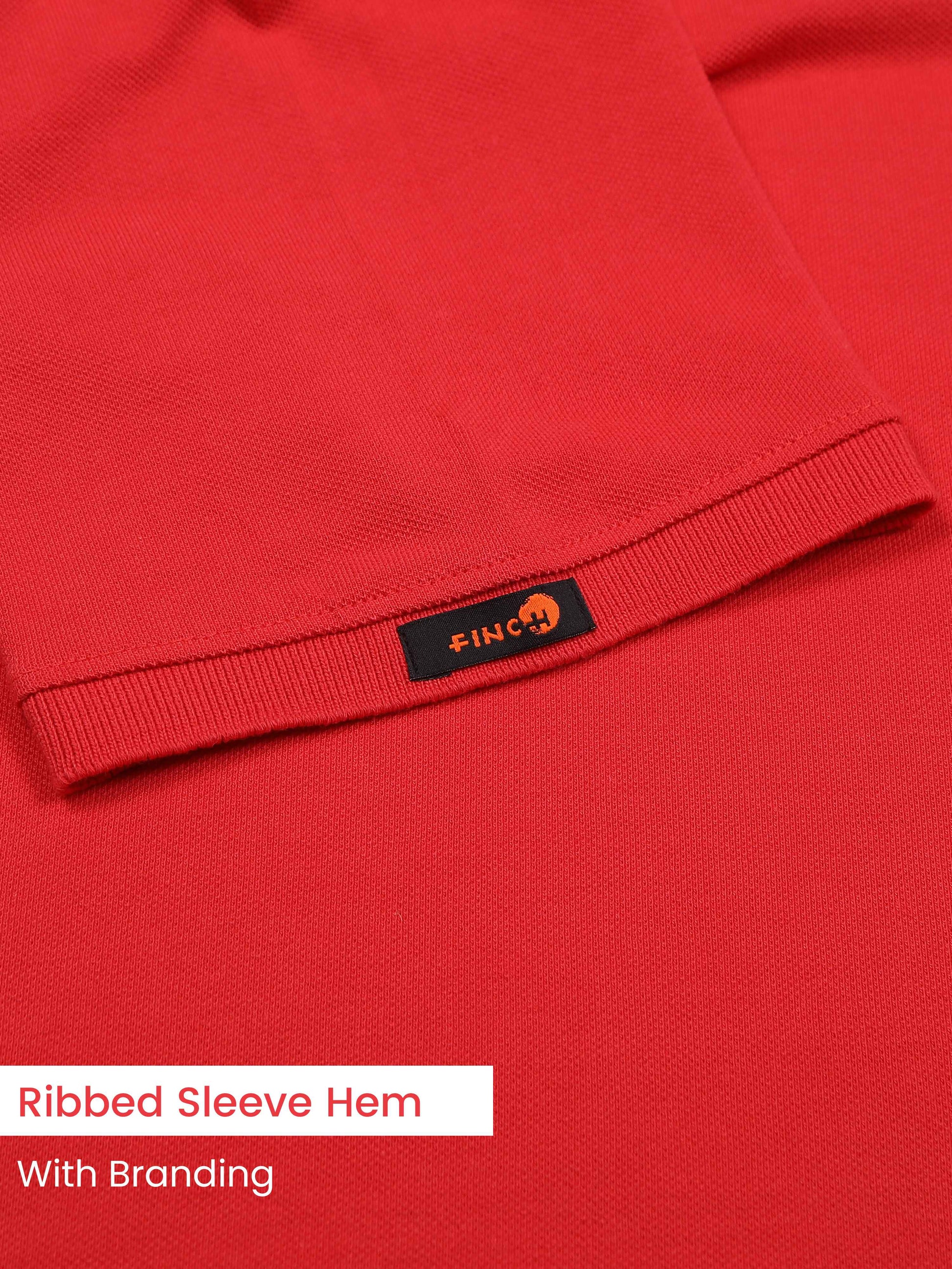 Plus White Striped Collar Pink Cotton T Shirts for Men