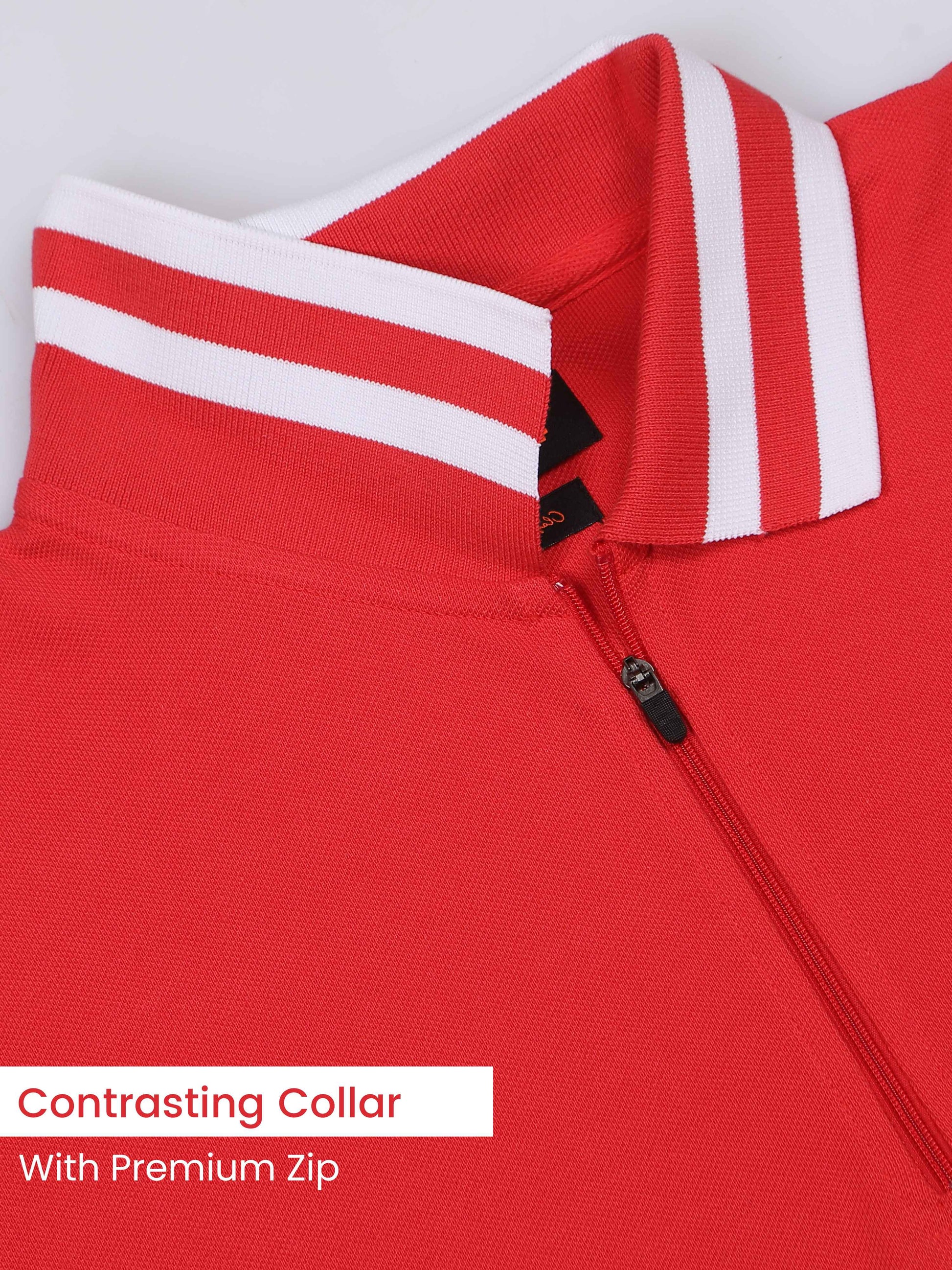 Plus White Striped Collar Pink Cotton T Shirts for Men