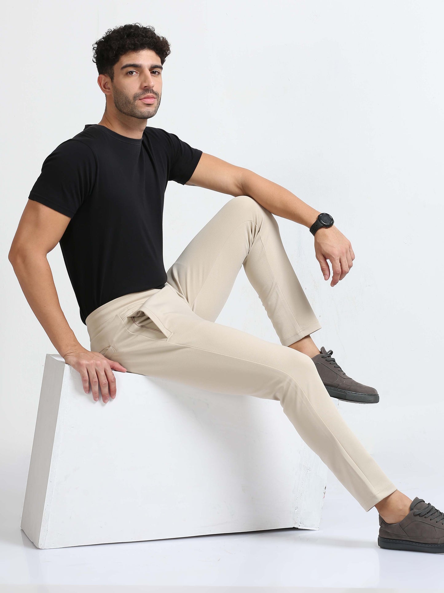 Power Stretch Joggers : Beige