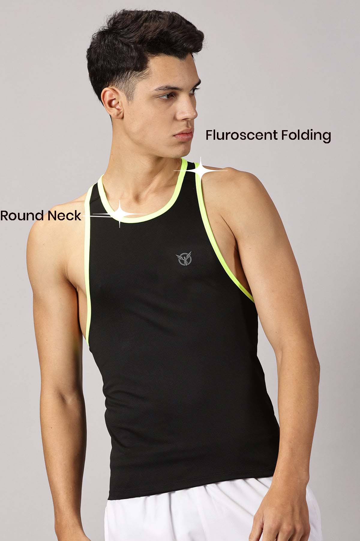 Plus Size Men Performance Racer Tank