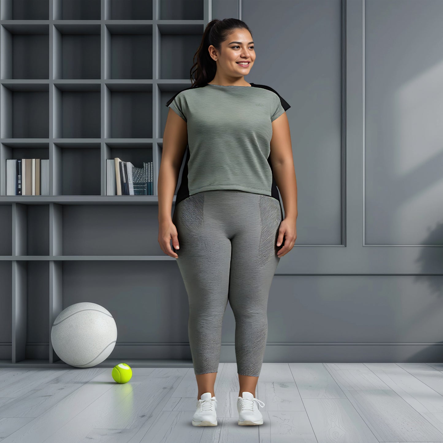 Swiftlux: Active Grown On Sleeve Tee -Plus Size