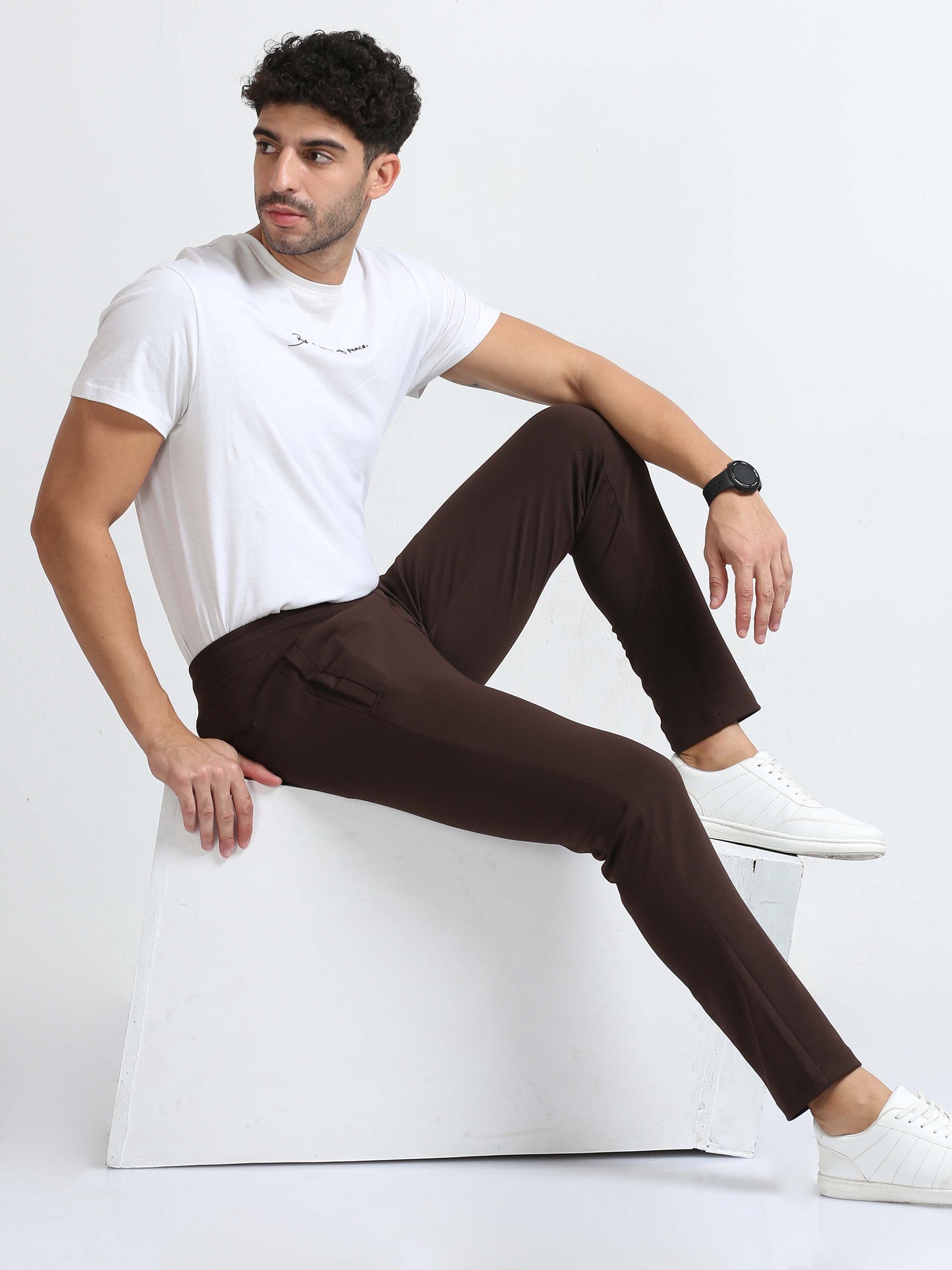 Power Stretch Joggers : Brown