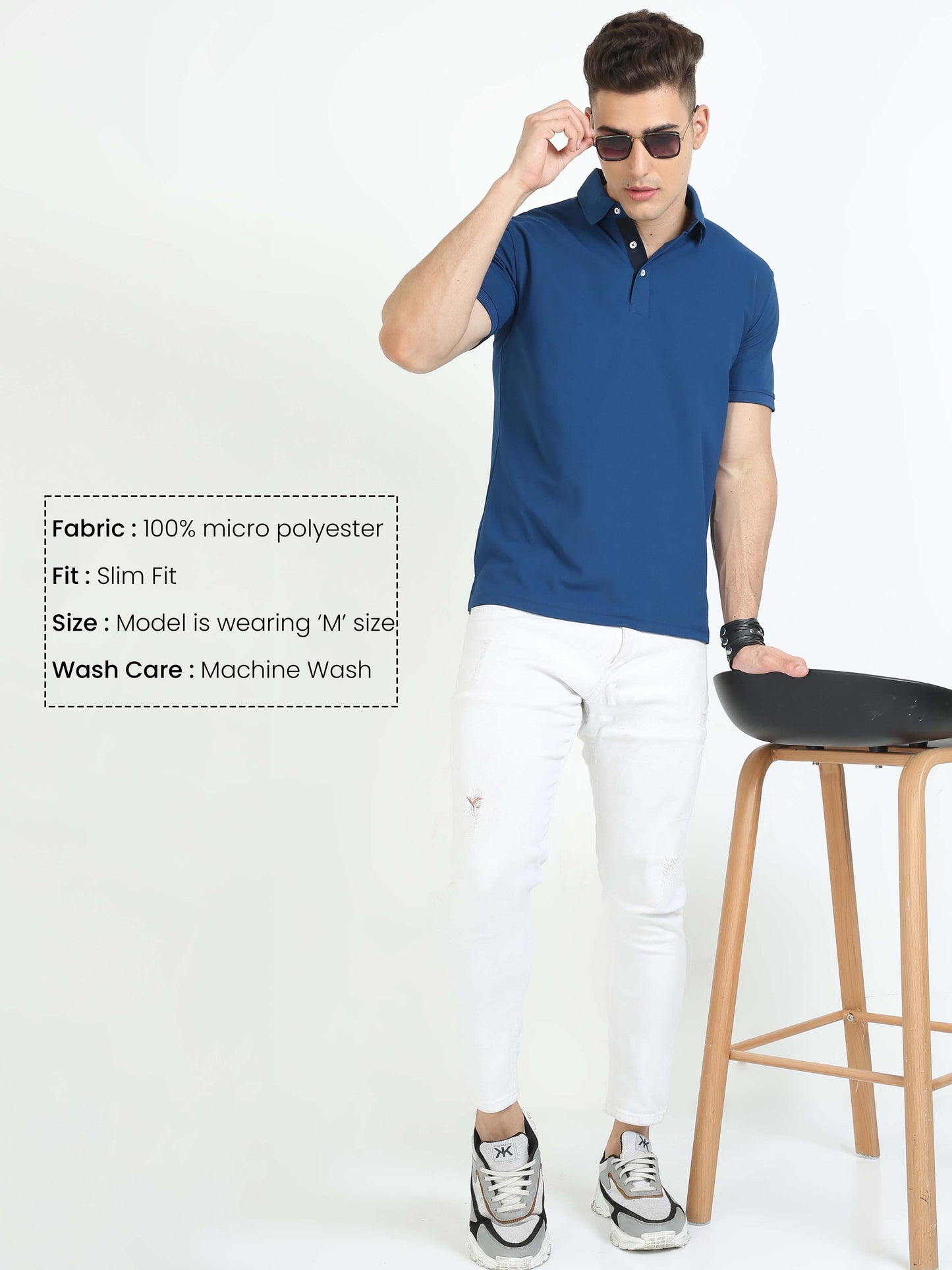 Rama Blue Men's Polo T-shirt