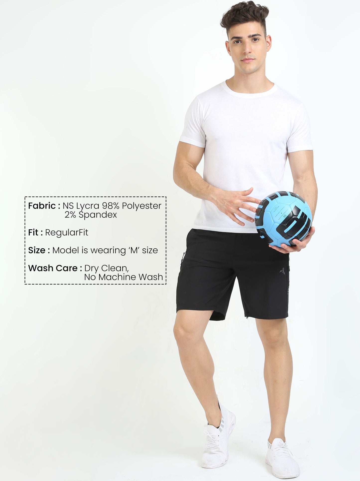 Carbon Black Sports Shorts