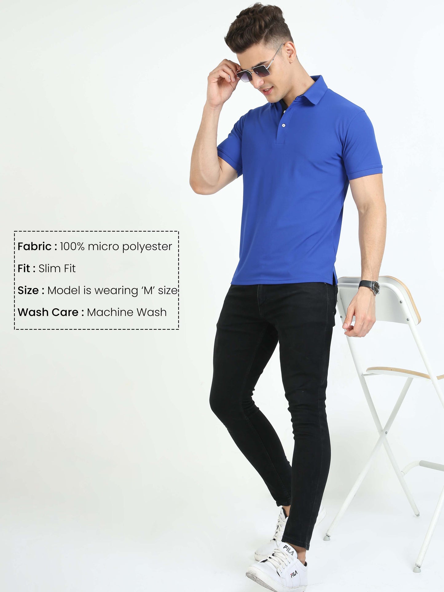 Imperial Blue Men's Polo T-shirt