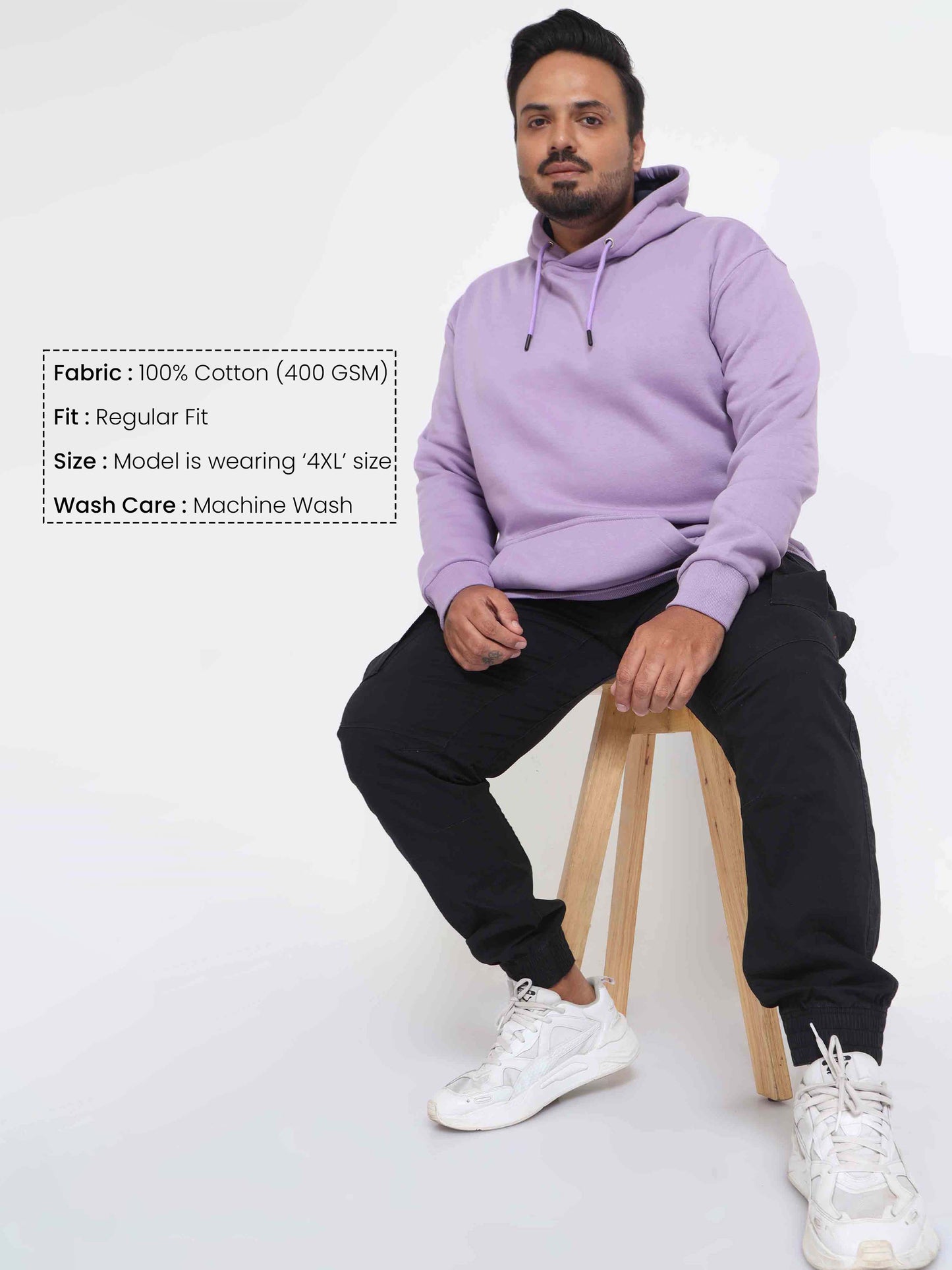 Plus Size Lavender Hoodie