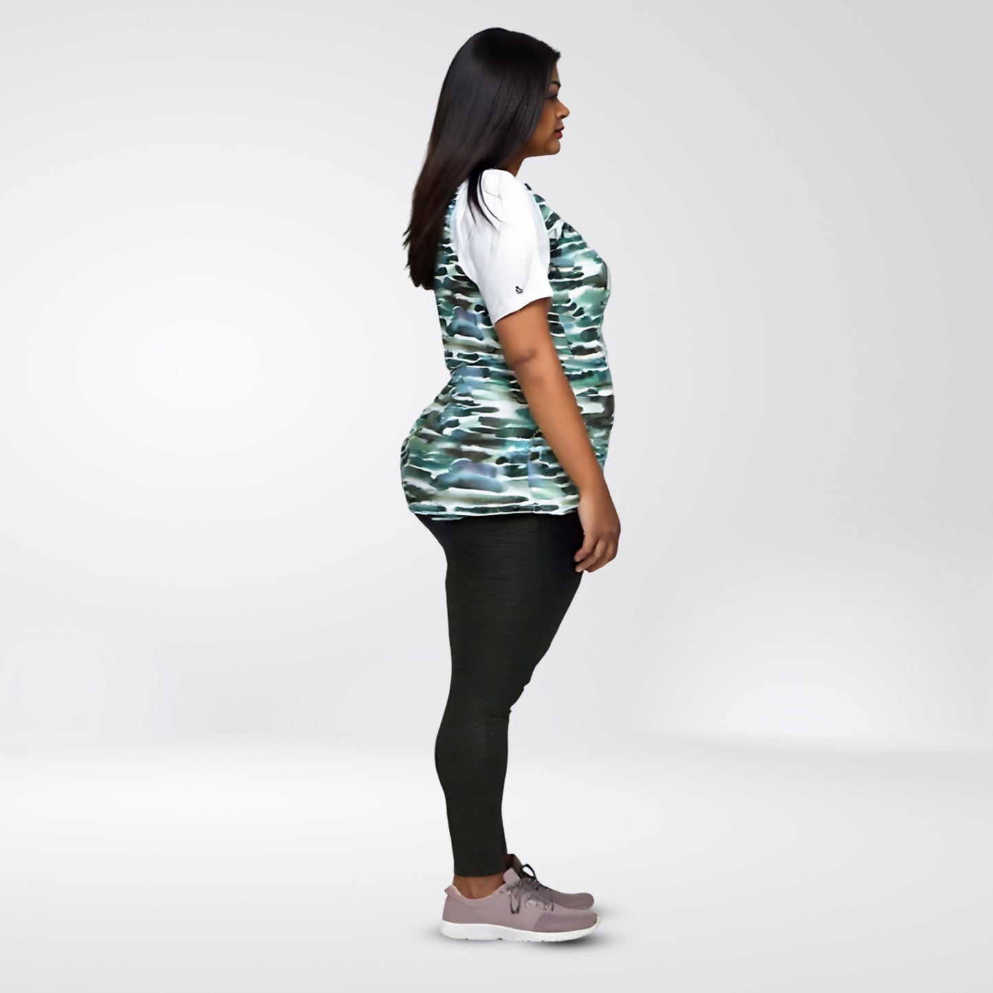 Nature Abstract Women Cycling Tee -Plus Size