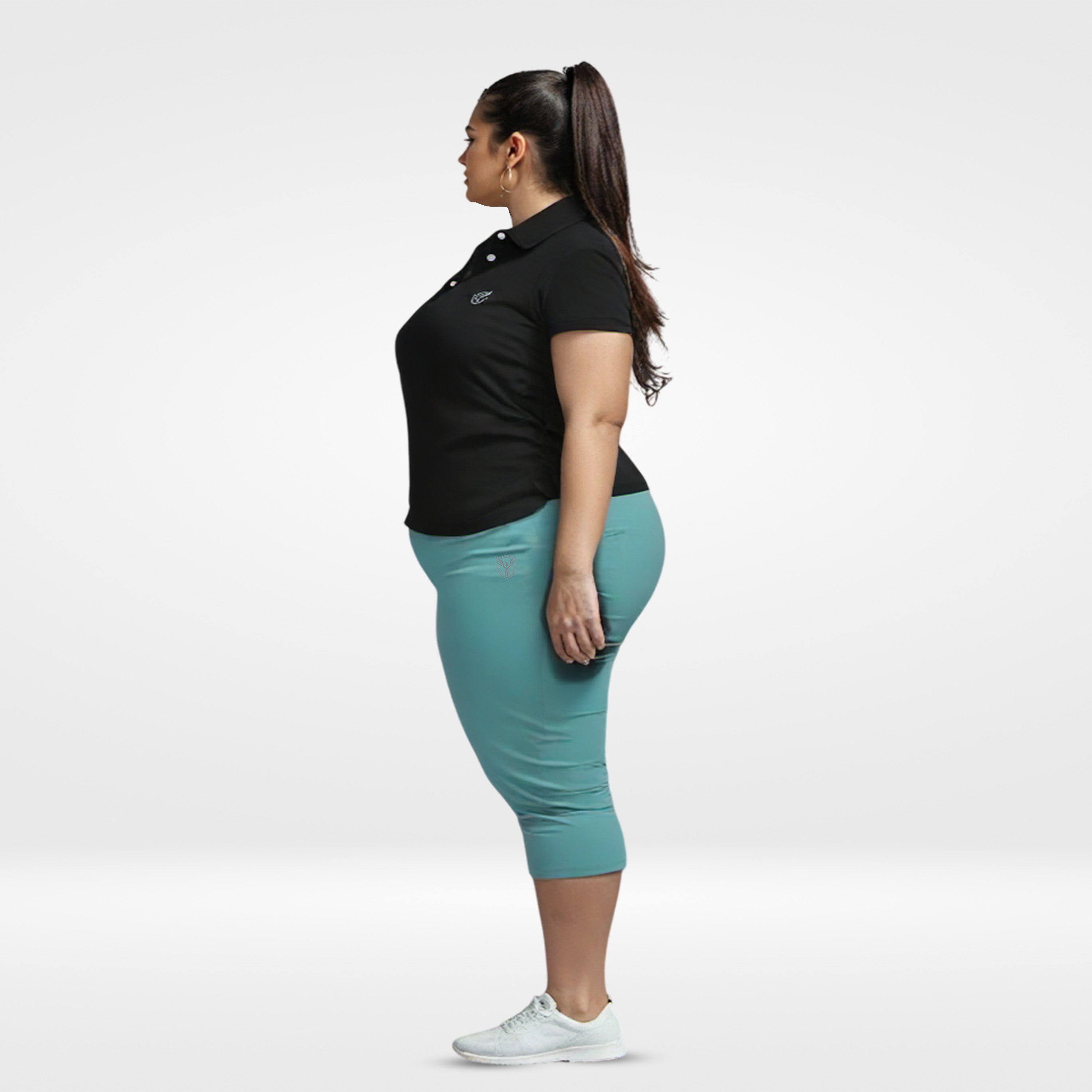 Women Active Polo Tee -Plus Size