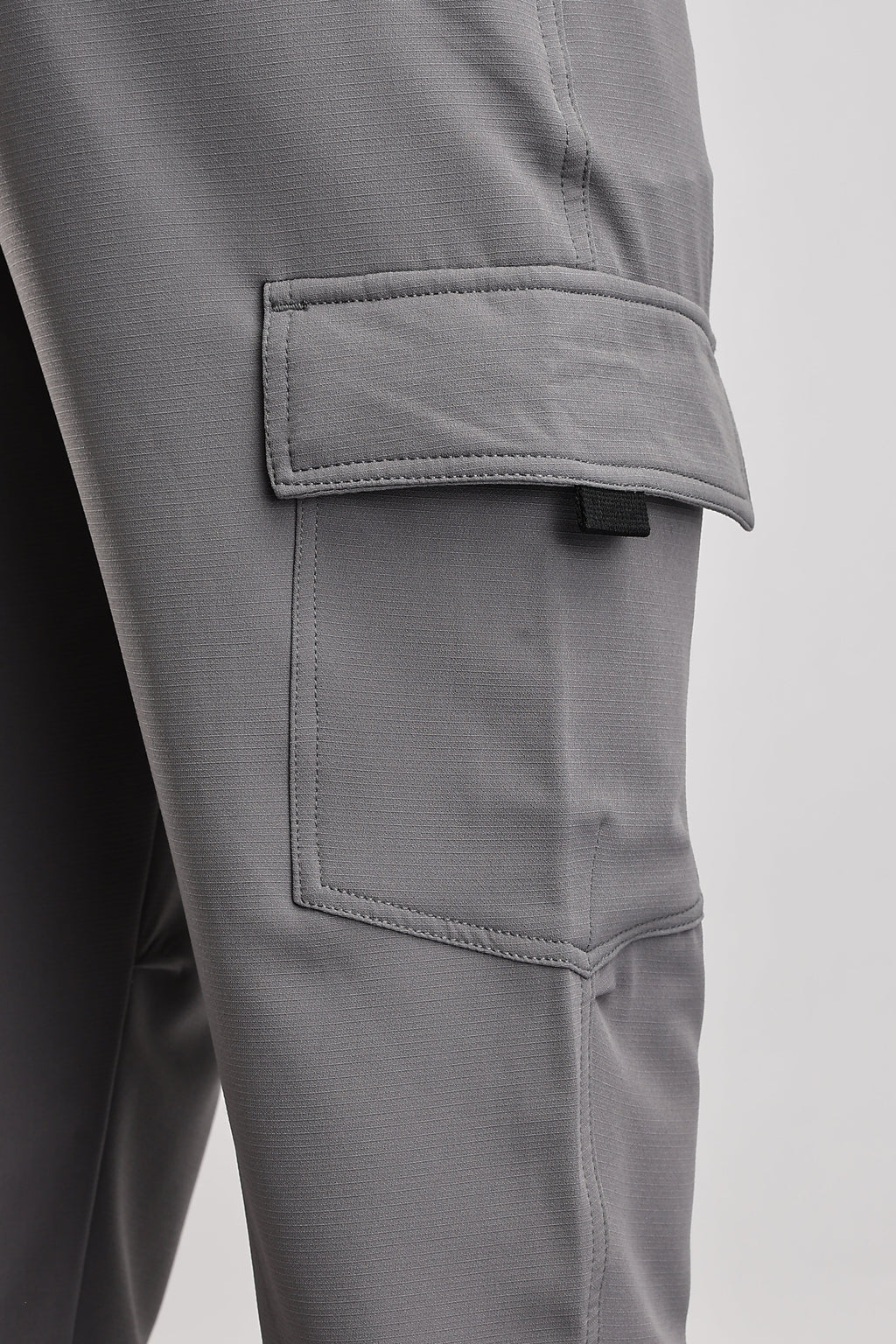 Men Structured Imported Utility Joggers-Lt Grey