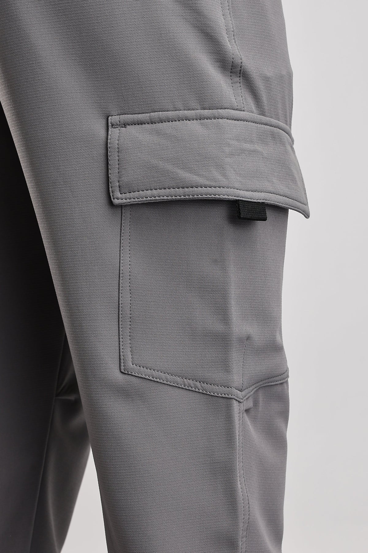Men Structured Imported Utility Joggers-Lt Grey