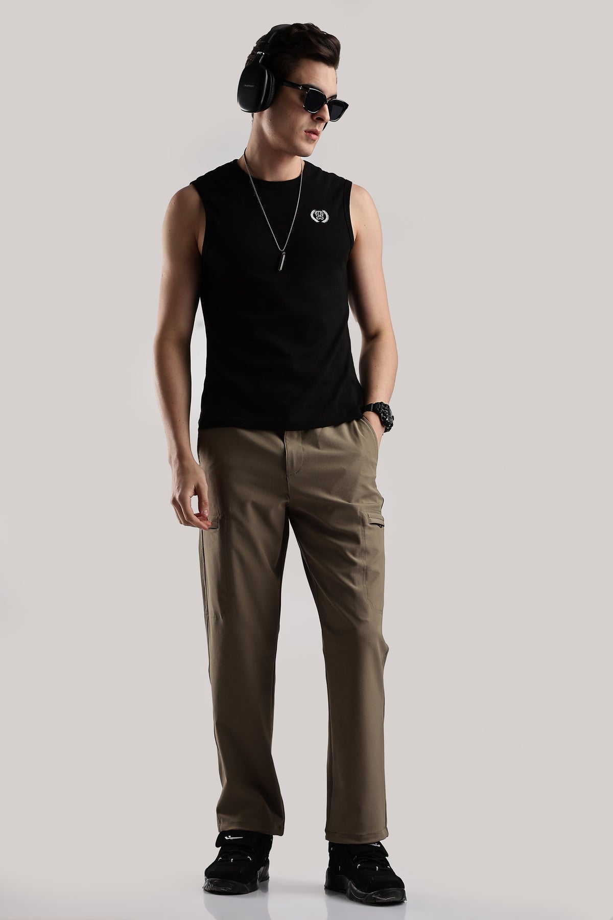 Men Structured Adventure Cargo-Biscuit