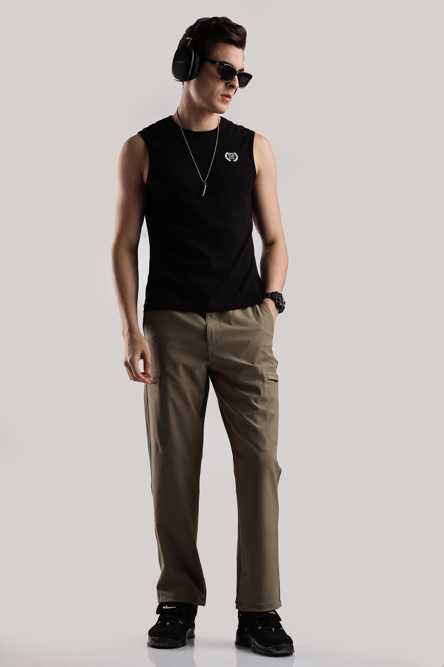 Men Structured Adventure Cargo-Biscuit