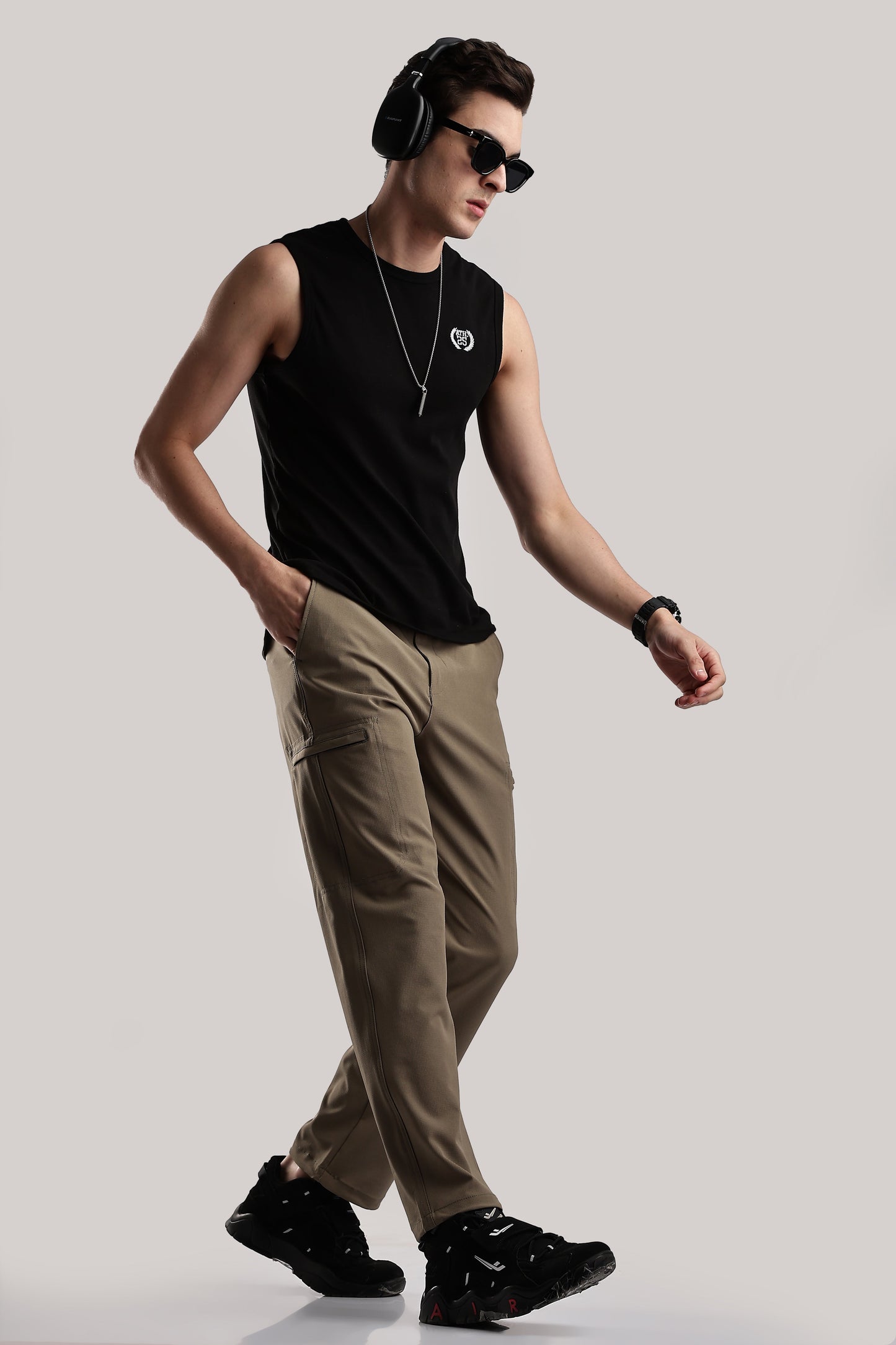 Men Structured Adventure Cargo-Biscuit