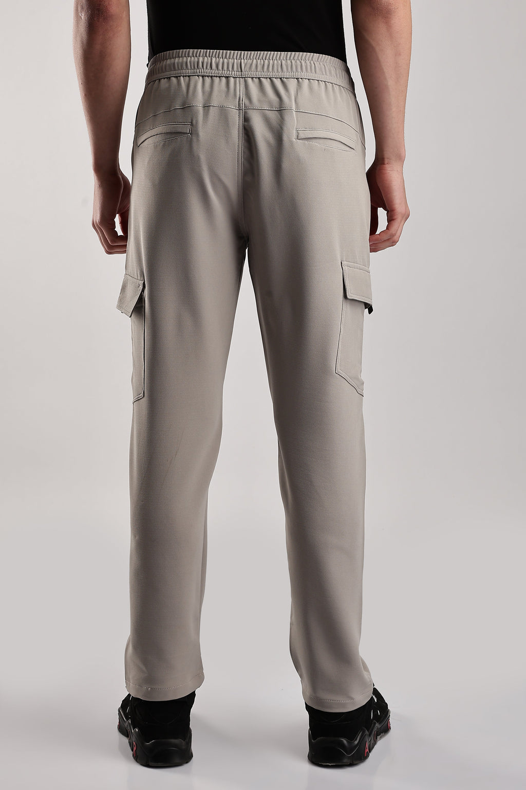 Men Structured Imported Utility Cargo-Cream