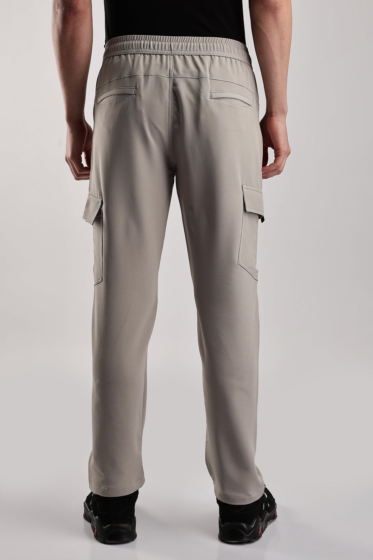 Men Structured Imported Utility Cargo-Cream