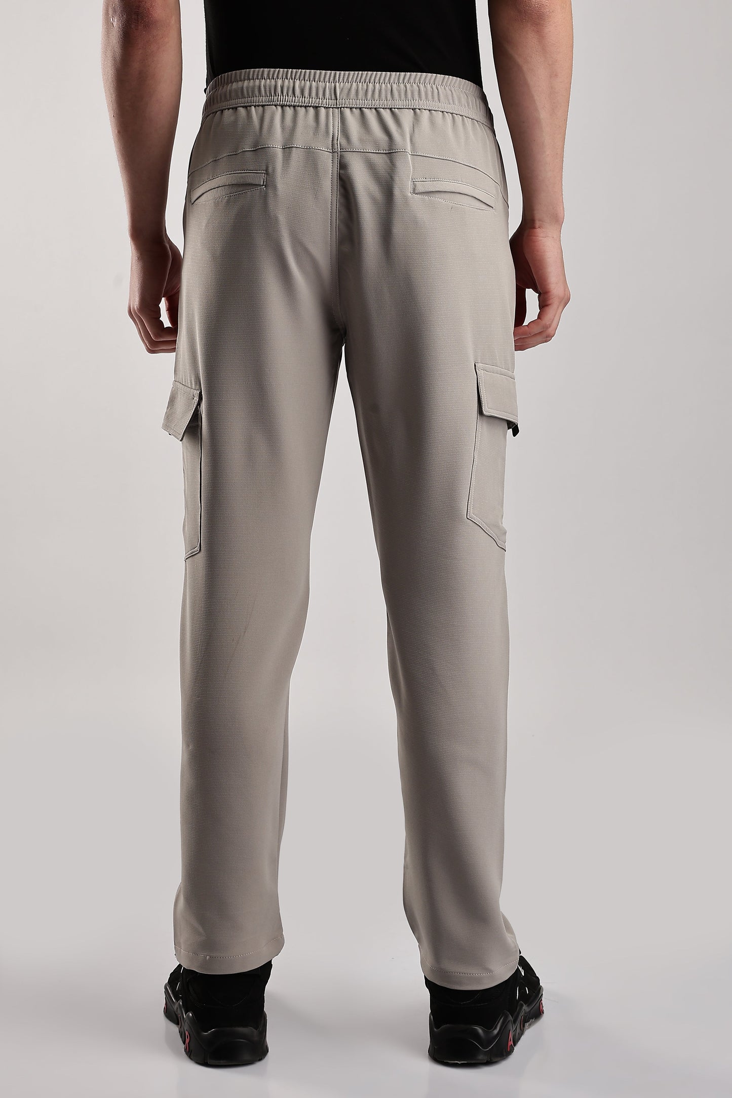 Men Structured Imported Utility Cargo-Cream