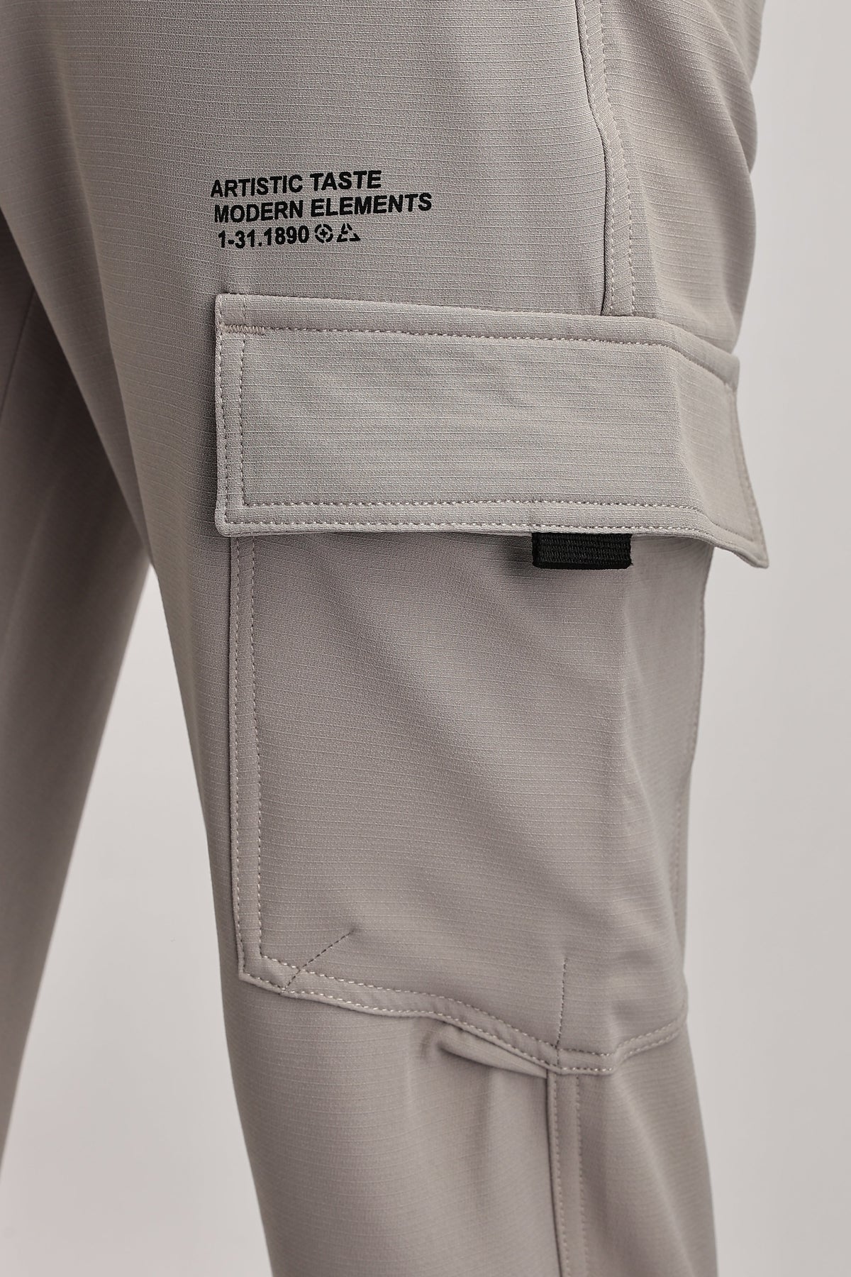Men Structured Imported Utility Cargo-Cream