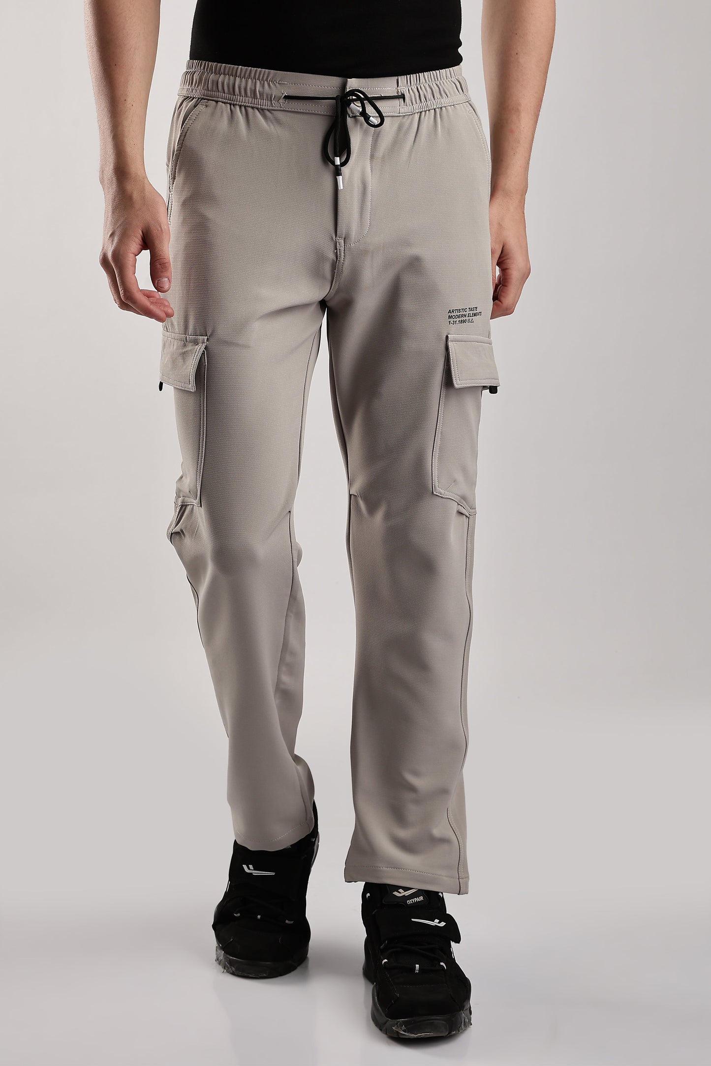 Men Structured Imported Utility Cargo-Cream