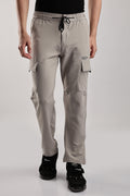 Men Structured Imported Utility Cargo-Cream