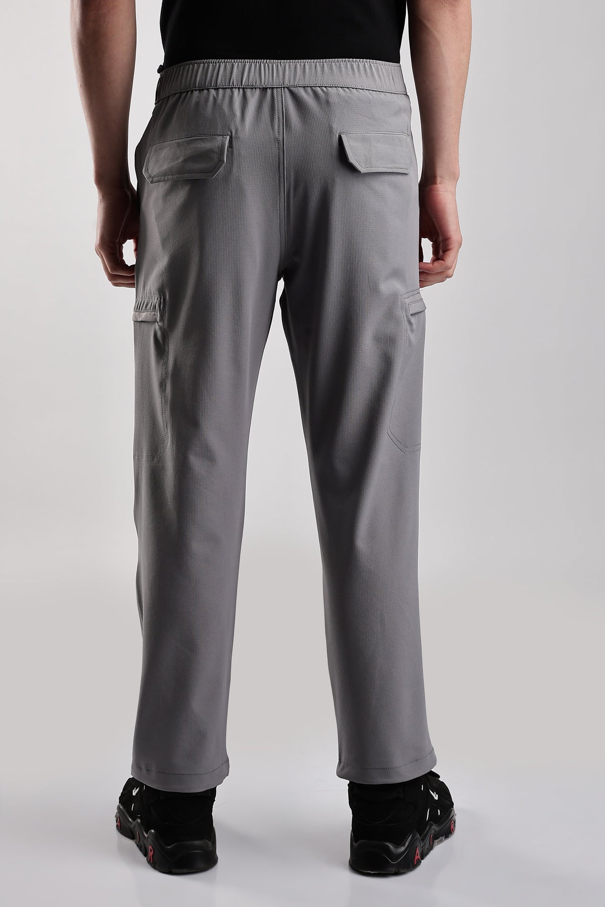 Men Structured Adventure Cargo-Lt Grey