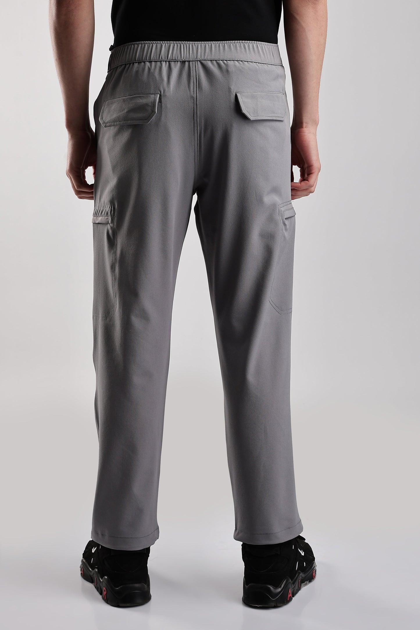 Men Structured Adventure Cargo-Lt Grey