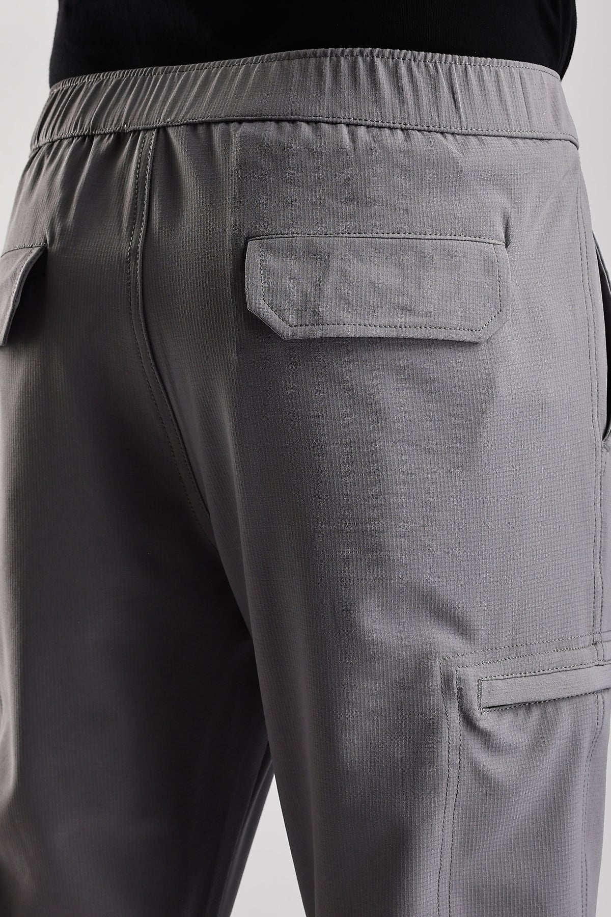 Men Structured Adventure Cargo-Lt Grey