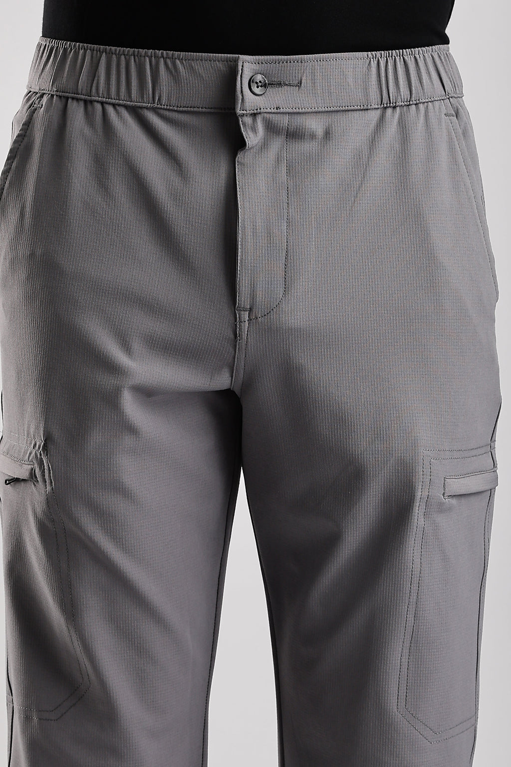 Men Structured Adventure Cargo-Lt Grey