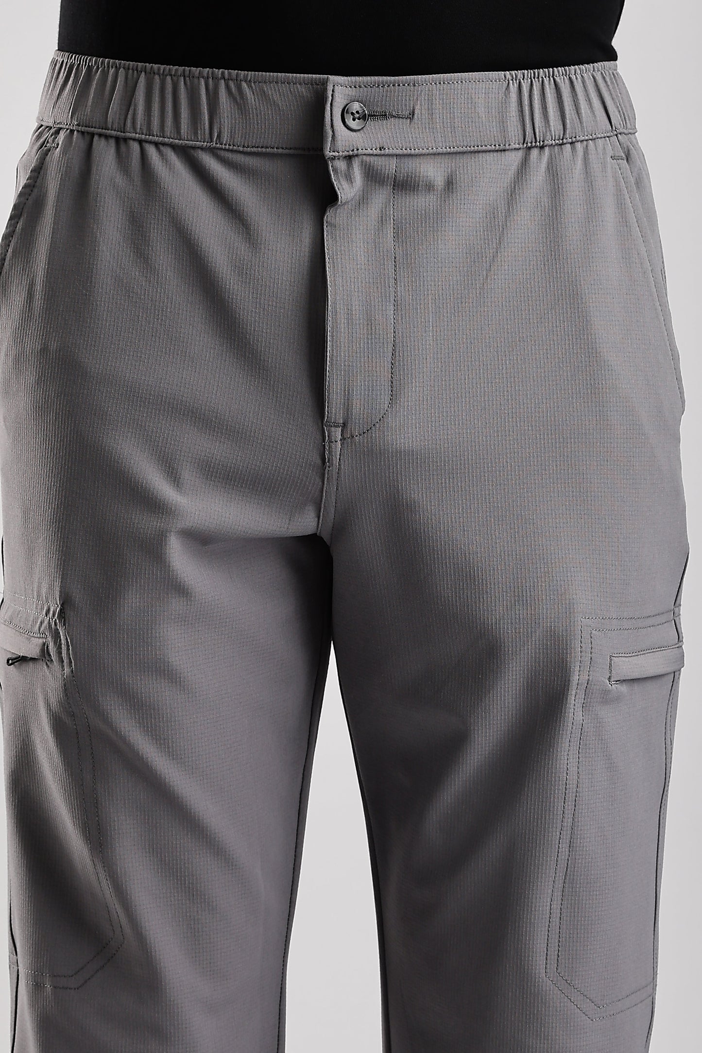 Men Structured Adventure Cargo-Lt Grey