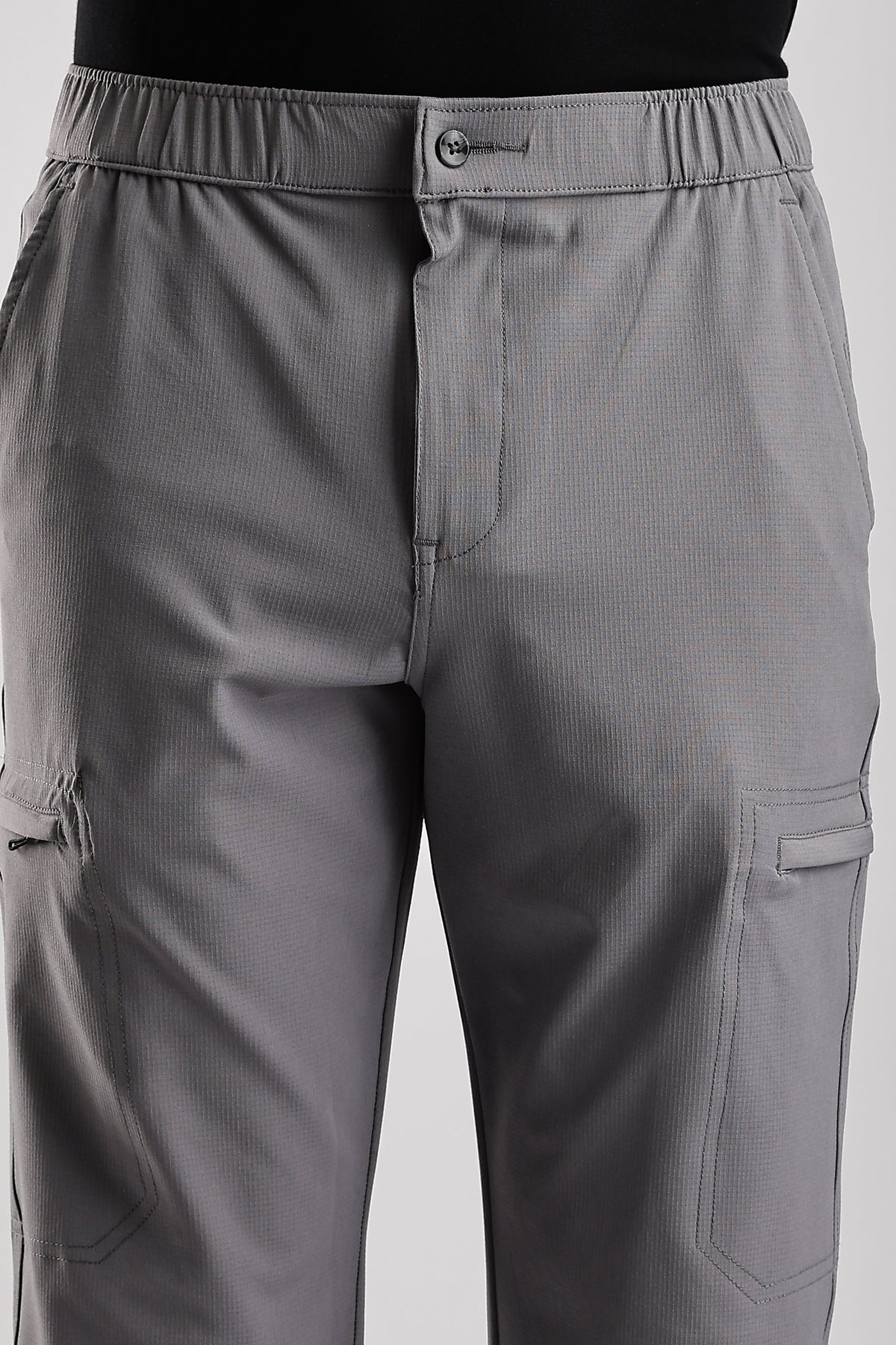 Men Structured Adventure Cargo-Lt Grey