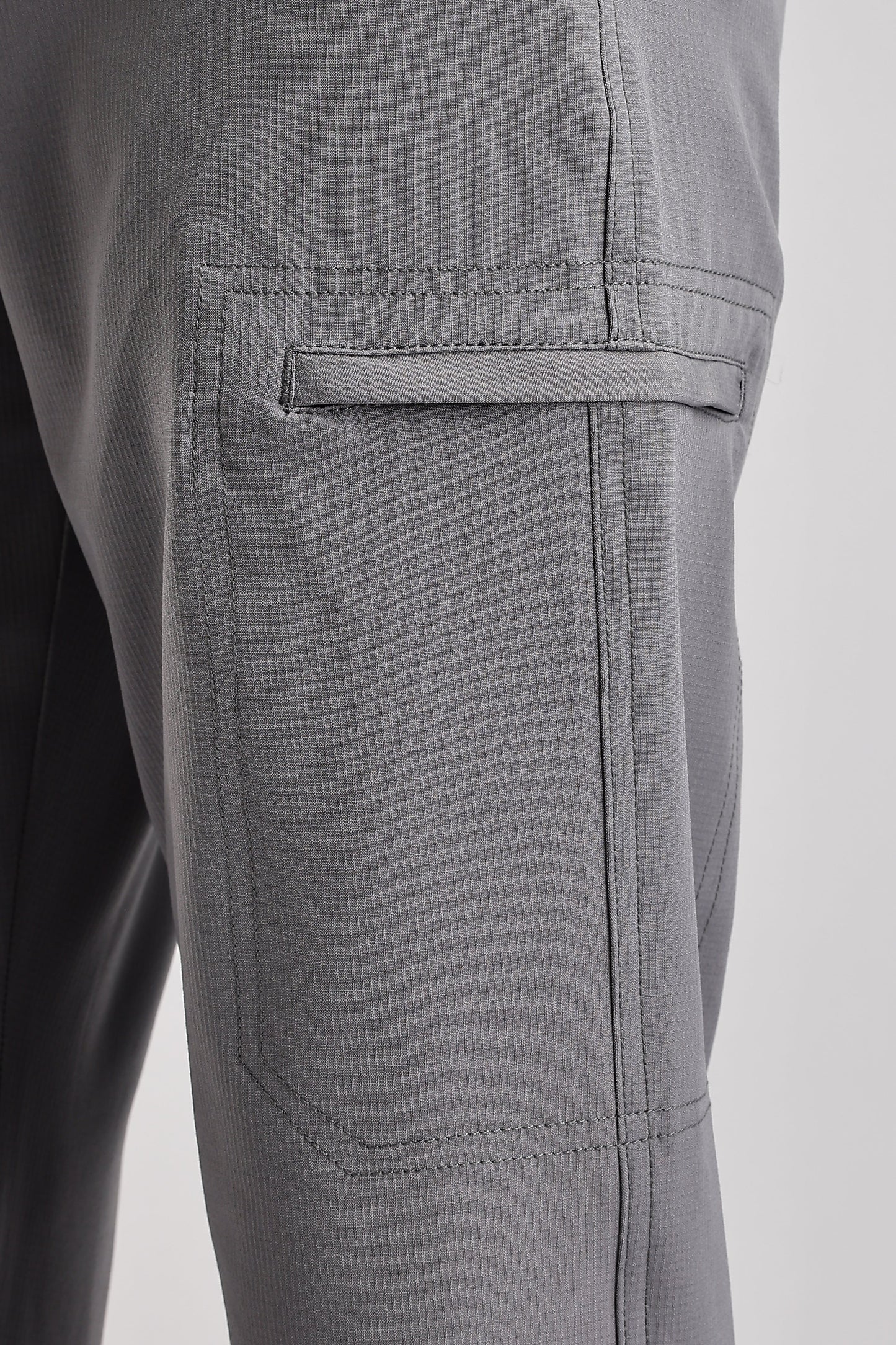 Men Structured Adventure Cargo-Lt Grey