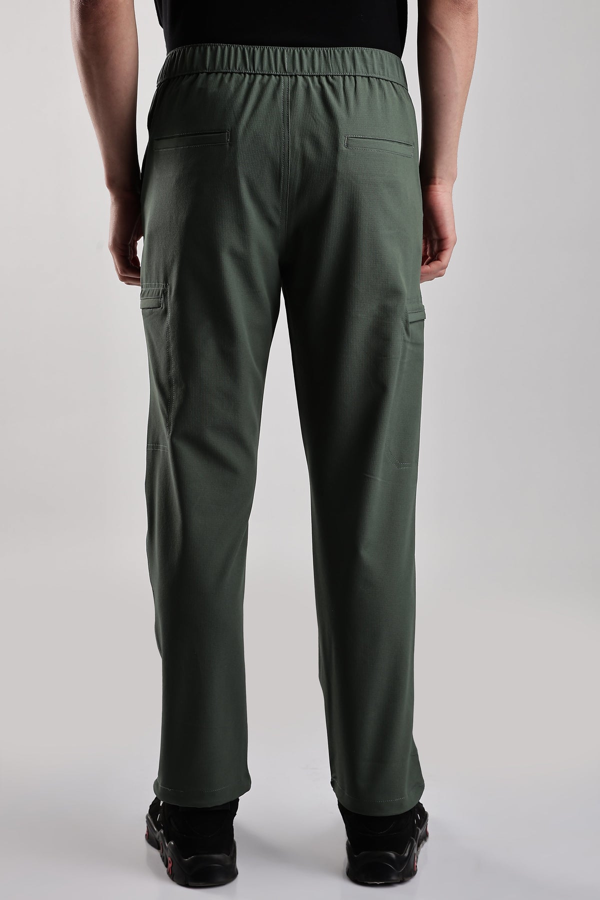 Men Structured Adventure Cargo-Ft Green