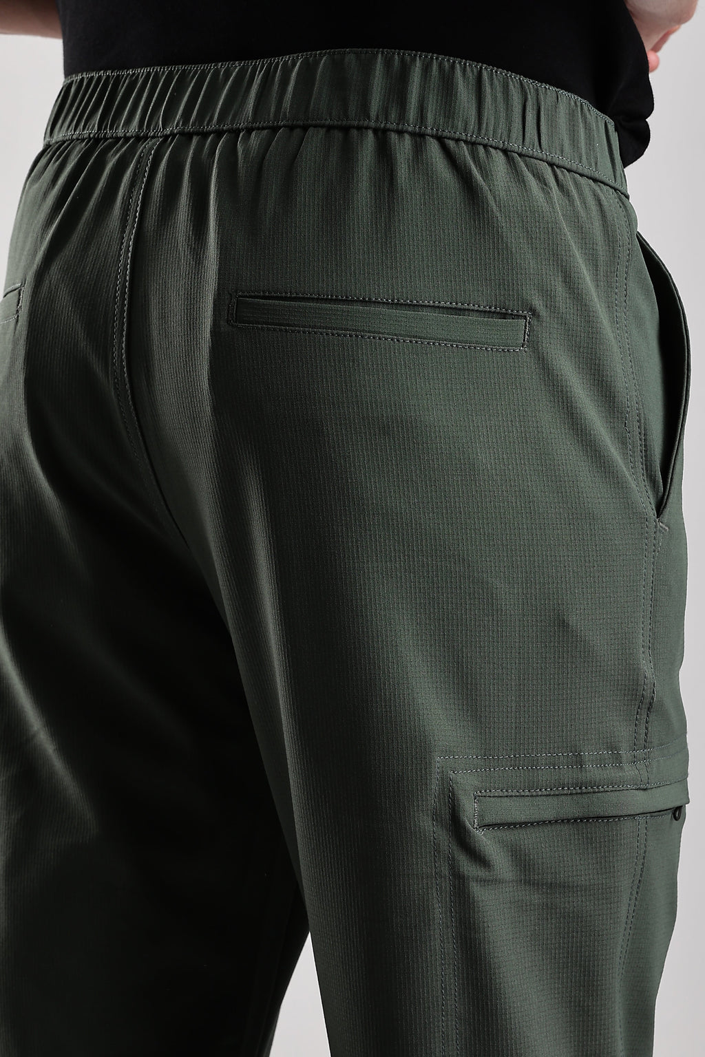Men Structured Adventure Cargo-Ft Green