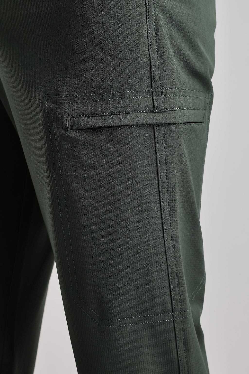 Men Structured Adventure Cargo-Ft Green
