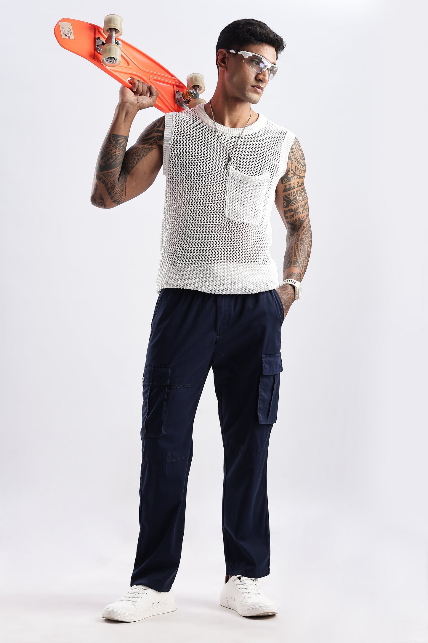 Men Traveller Utility Cargo-Navy