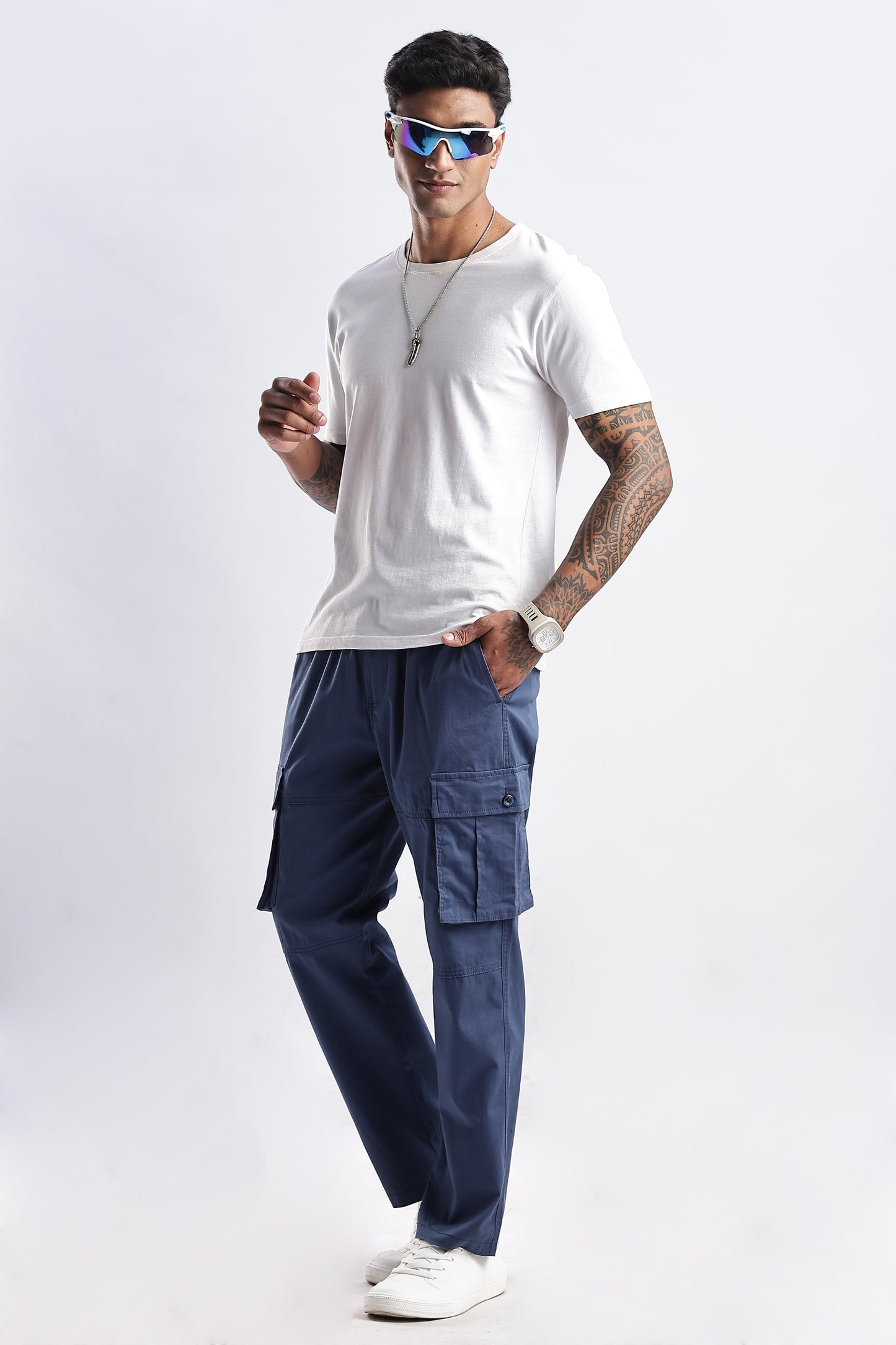 Men Traveller Utility Cargo-Dk Grey