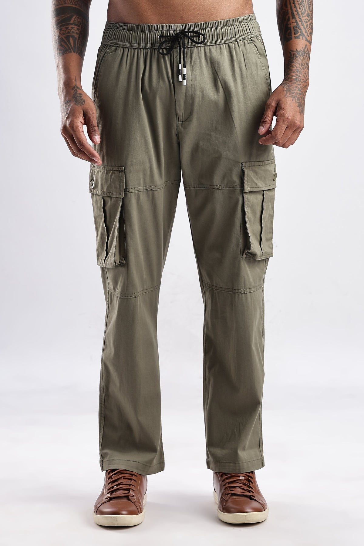 Men Traveller Utility Cargo-Olive