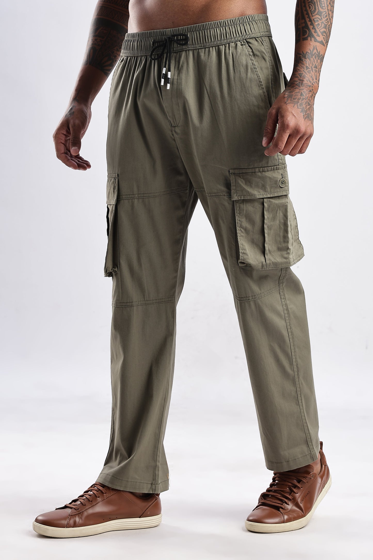 Men Traveller Utility Cargo-Olive