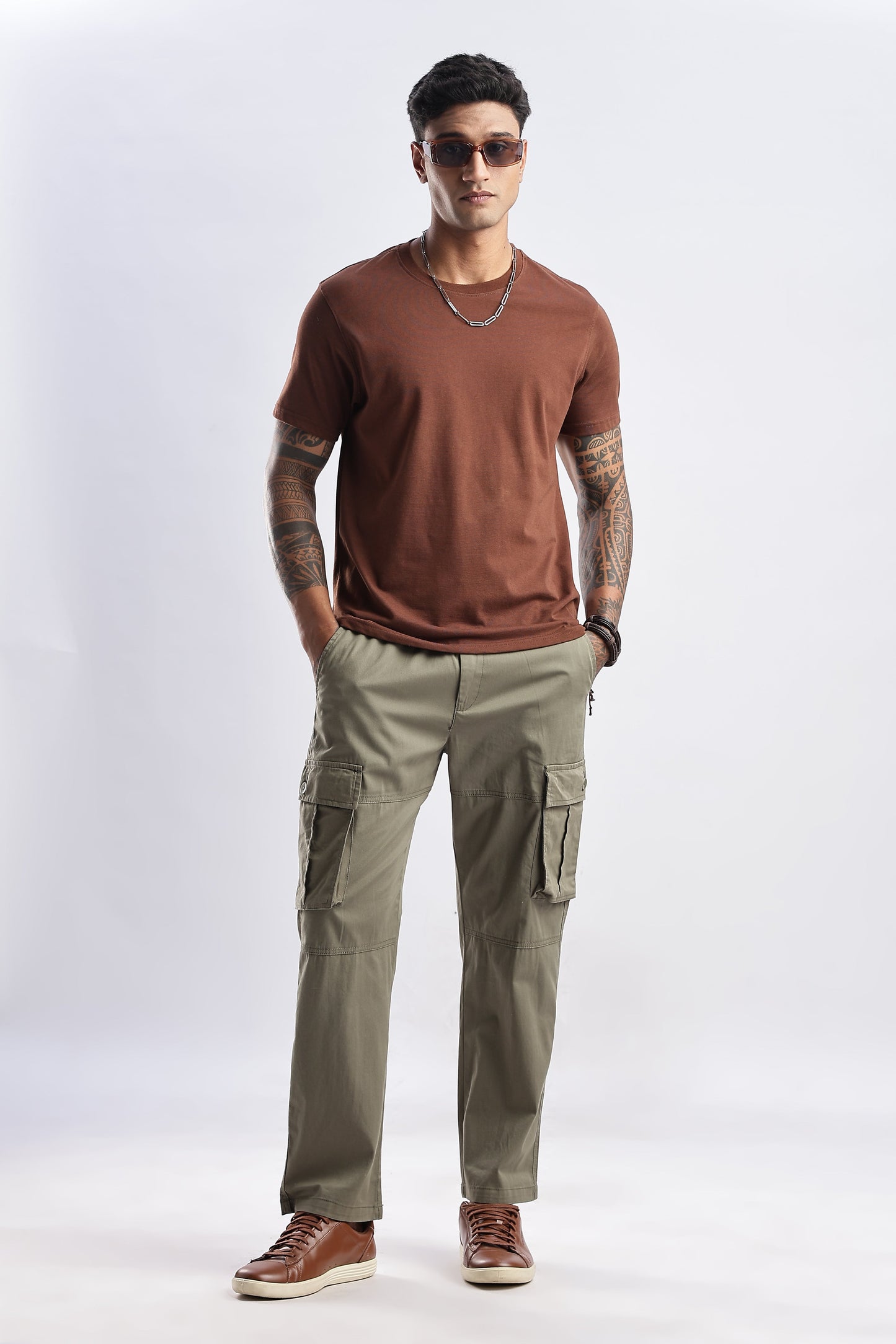 Men Traveller Utility Cargo-Olive